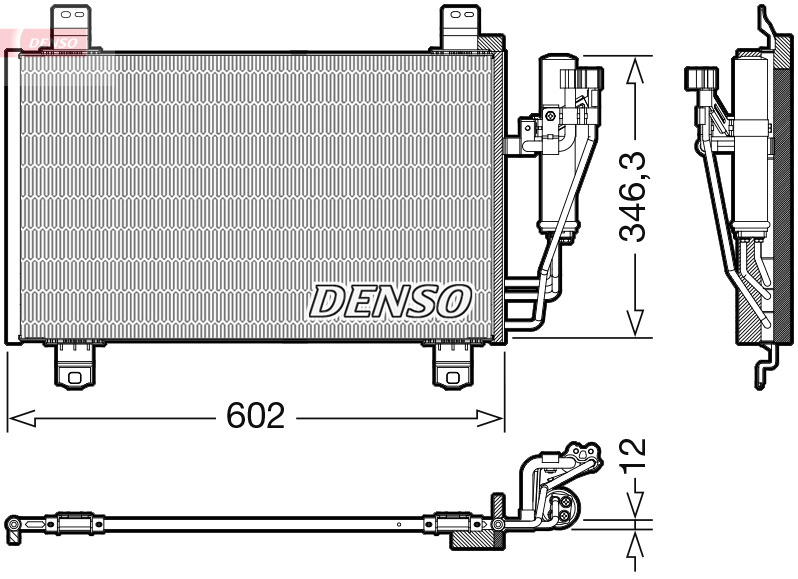 Condensatore, climatizzatore DENSO DCN44017