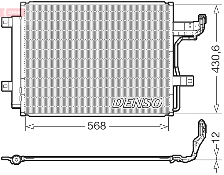 Condensatore, climatizzatore DENSO DCN44019