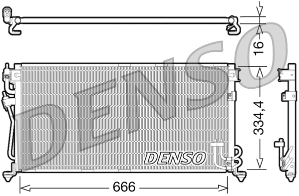Condensatore, climatizzatore DENSO DCN45002