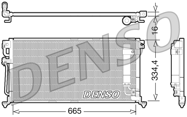 Condensatore, climatizzatore DENSO DCN45003