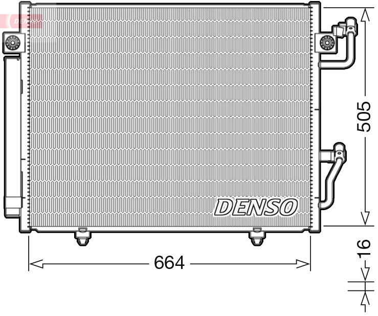 Condensatore, climatizzatore DENSO DCN45005