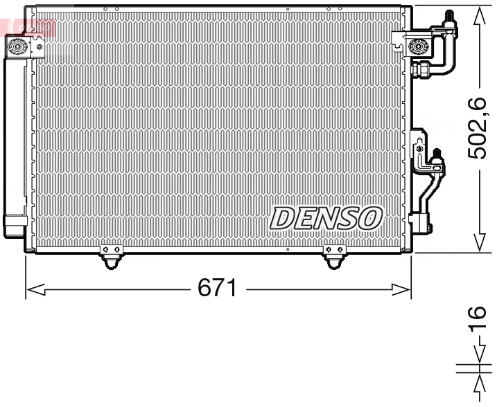 Condensatore, climatizzatore DENSO DCN45008