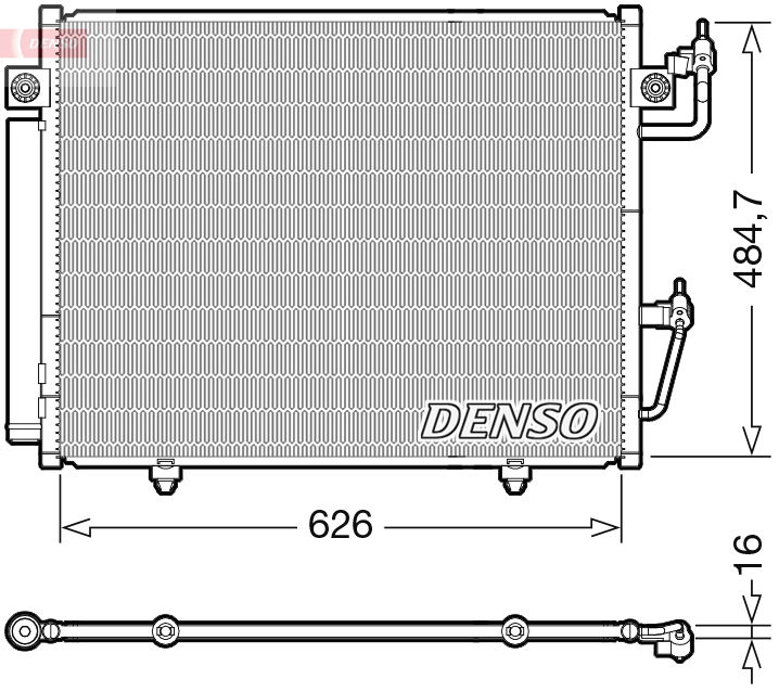 Condensatore, climatizzatore DENSO DCN45009