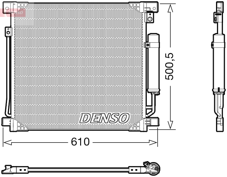 Condensatore, climatizzatore DENSO DCN45013