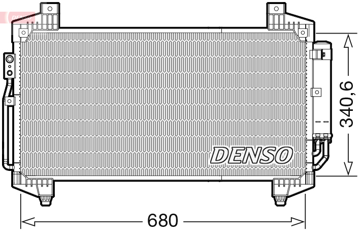 Condensatore, climatizzatore DENSO DCN45014