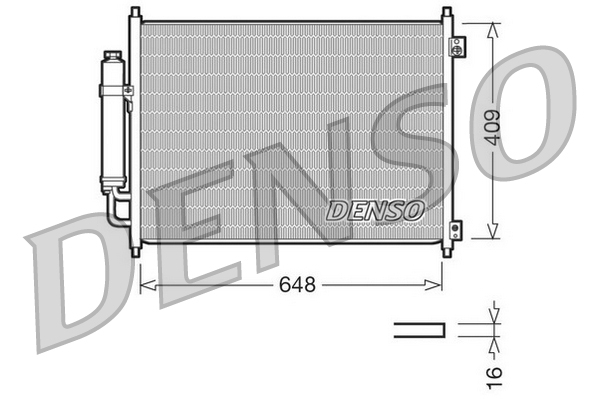 Condensatore, climatizzatore DENSO DCN46001