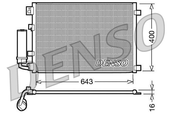 Condensatore, climatizzatore DENSO DCN46002