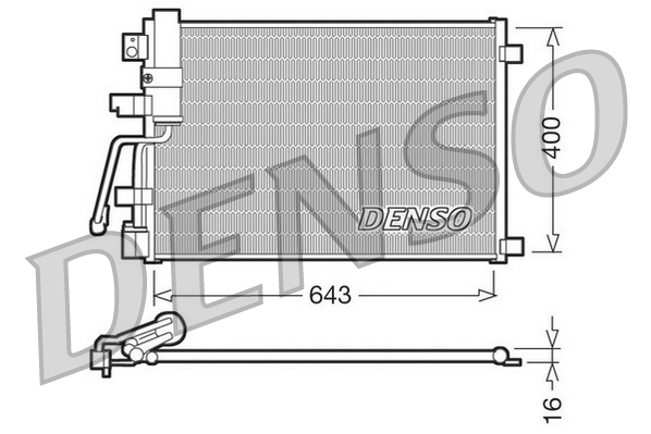 Condensatore, climatizzatore DENSO DCN46003