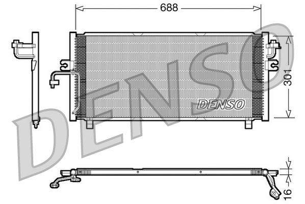 Condensatore, climatizzatore DENSO DCN46004