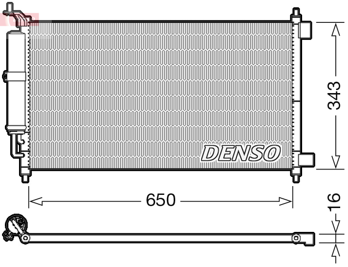 Condensatore, climatizzatore DENSO DCN46007
