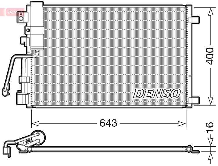 Condensatore, climatizzatore DENSO DCN46008
