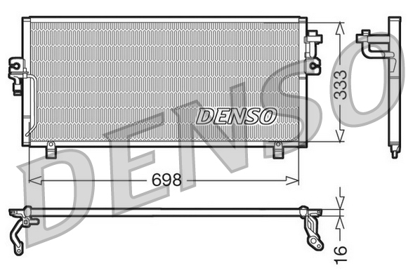 Condensatore, climatizzatore DENSO DCN46010
