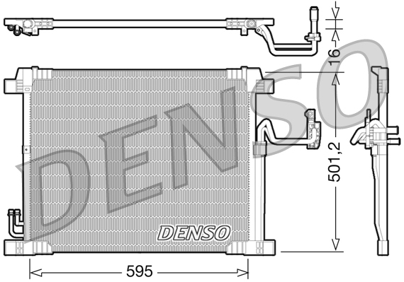 Condensatore, climatizzatore DENSO DCN46012