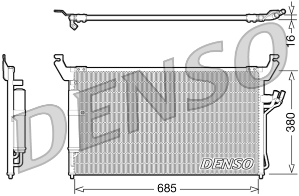 Condensatore, climatizzatore DENSO DCN46013