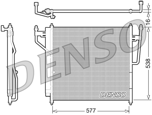 Condensatore, climatizzatore DENSO DCN46017