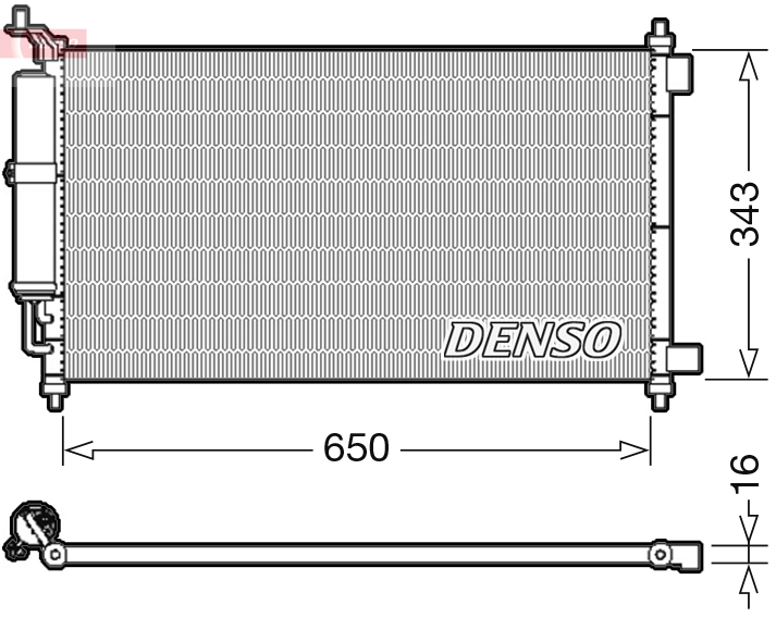 Condensatore, climatizzatore DENSO DCN46020
