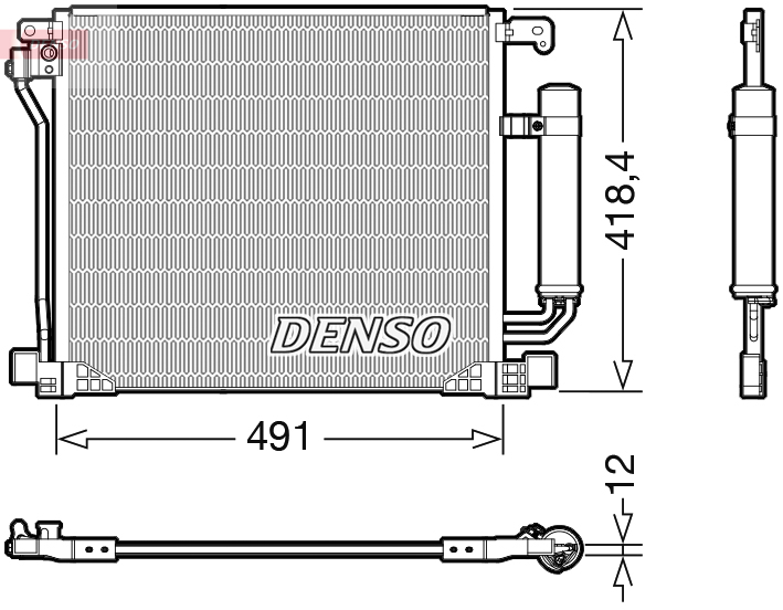 Condensatore, climatizzatore DENSO DCN46025