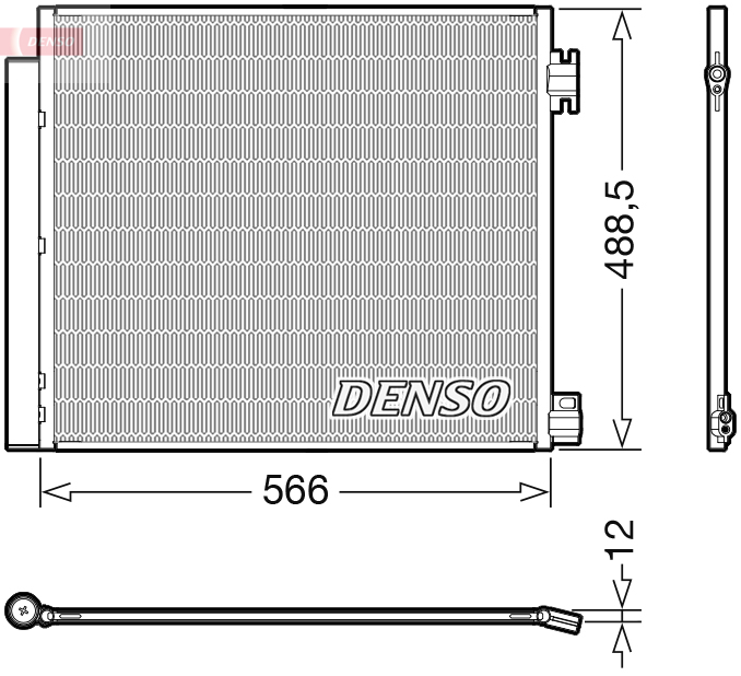 Condensatore, climatizzatore DENSO DCN46026
