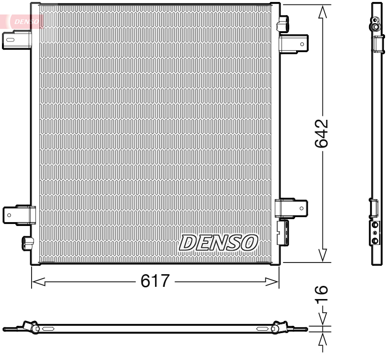 Condensatore, climatizzatore DENSO DCN46027