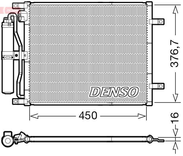 Condensatore, climatizzatore DENSO DCN46029