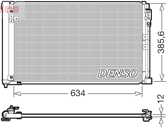 Condensatore, climatizzatore DENSO DCN46038