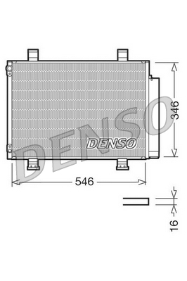 Condensatore, climatizzatore DENSO DCN47001