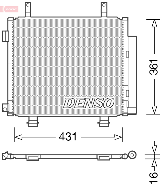 Condensatore, climatizzatore DENSO DCN47004