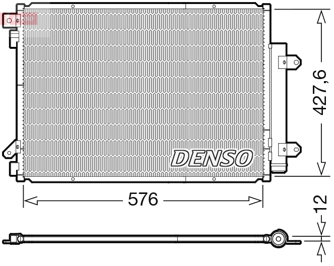 Condensatore, climatizzatore DENSO DCN47008