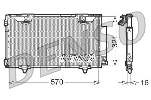 Condensatore, climatizzatore DENSO DCN50010