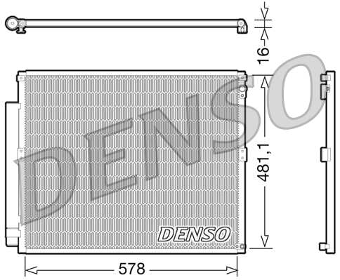 Condensatore, climatizzatore DENSO DCN50017