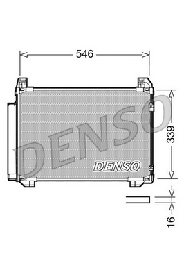 Condensatore, climatizzatore DENSO DCN50025