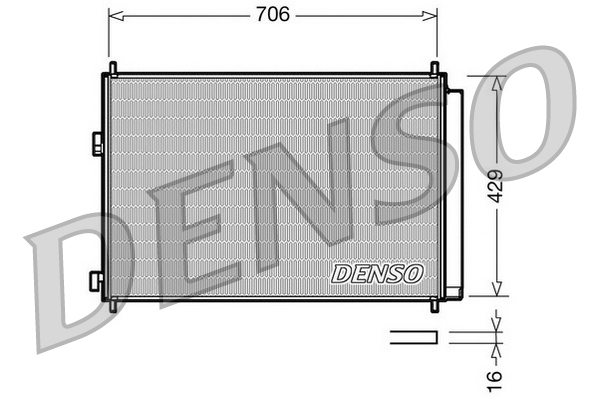 Condensatore, climatizzatore DENSO DCN50030