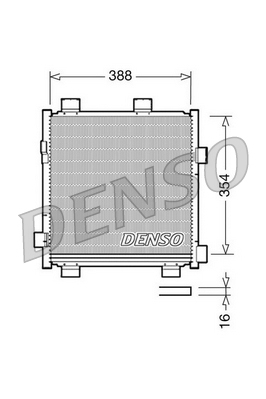 Condensatore, climatizzatore DENSO DCN50040