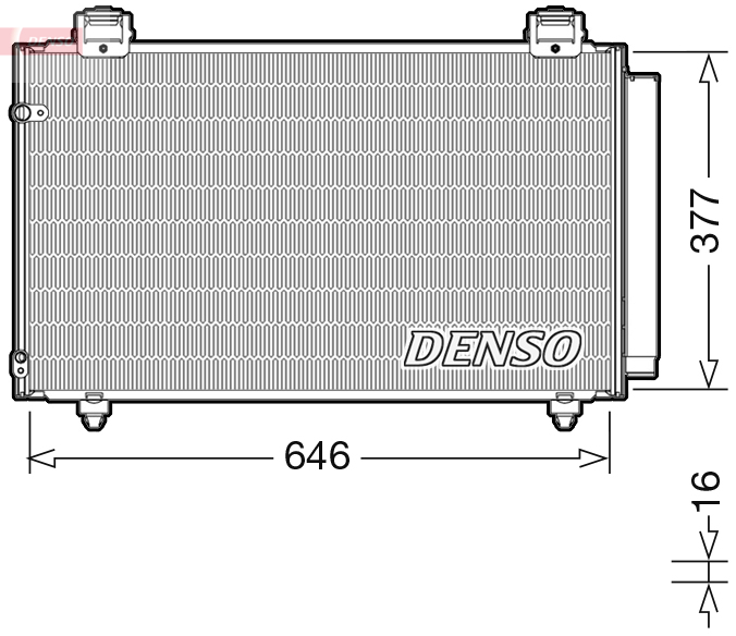 Condensatore, climatizzatore DENSO DCN50043