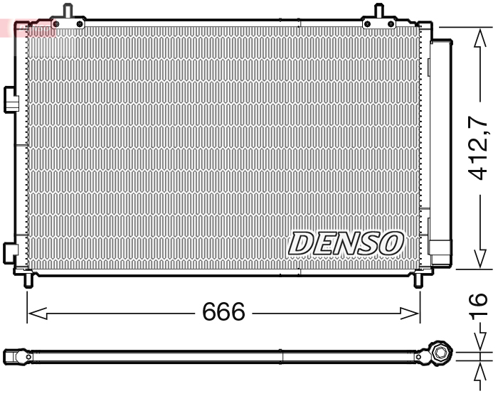 Condensatore, climatizzatore DENSO DCN50059