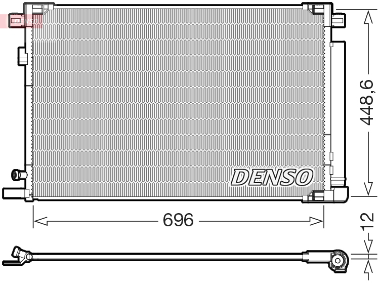 Condensatore, climatizzatore DENSO DCN50128