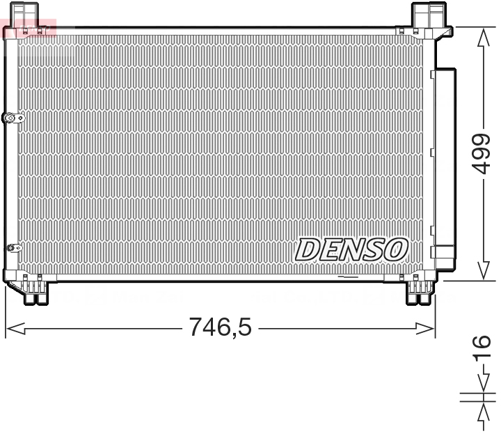 Condensatore, climatizzatore DENSO DCN50131