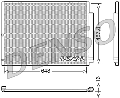 Condensatore, climatizzatore DENSO DCN51001