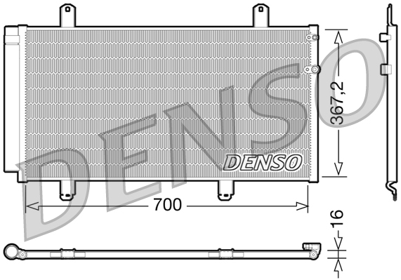 Condensatore, climatizzatore DENSO DCN51004
