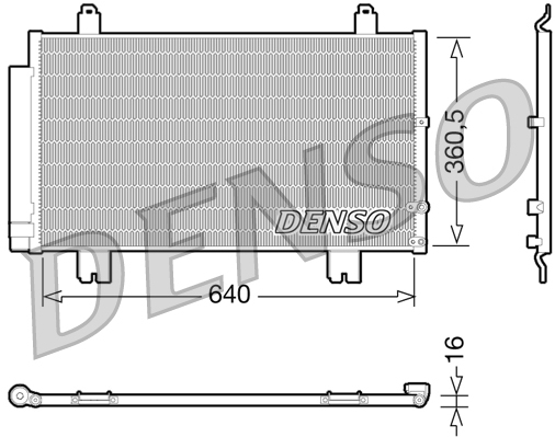 Condensatore, climatizzatore DENSO DCN51005