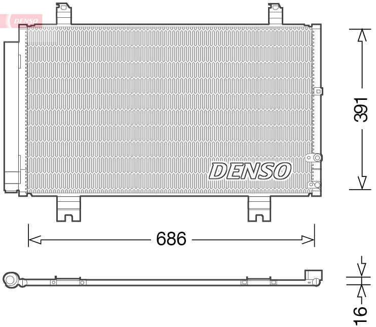 Condensatore, climatizzatore DENSO DCN51013