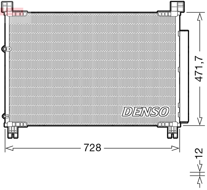 Condensatore, climatizzatore DENSO DCN51015