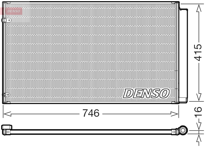 Condensatore, climatizzatore DENSO DCN51017