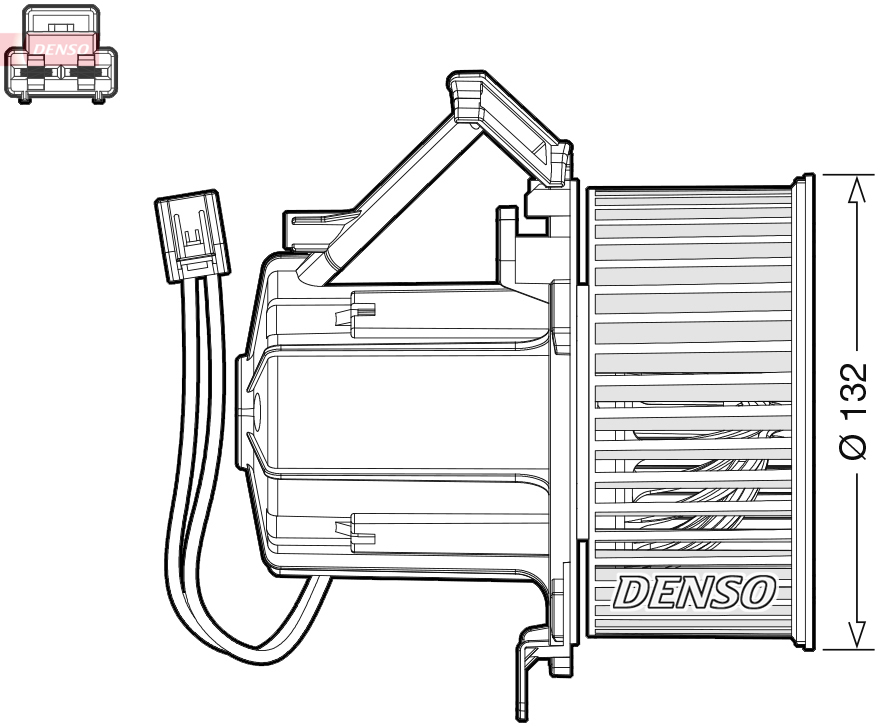 Ventilatore abitacolo DENSO DEA02008