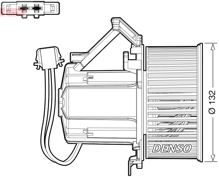 Ventilatore abitacolo DENSO DEA02009