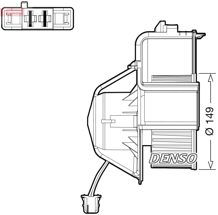 Ventilatore abitacolo DENSO DEA05007