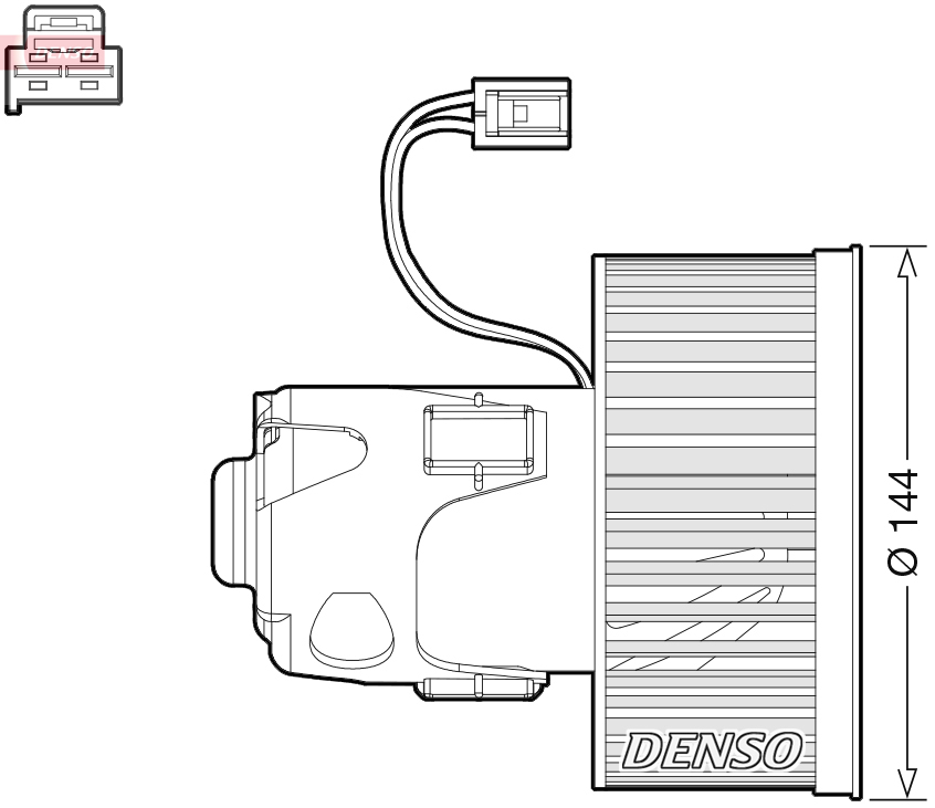 Ventilatore abitacolo DENSO DEA05008