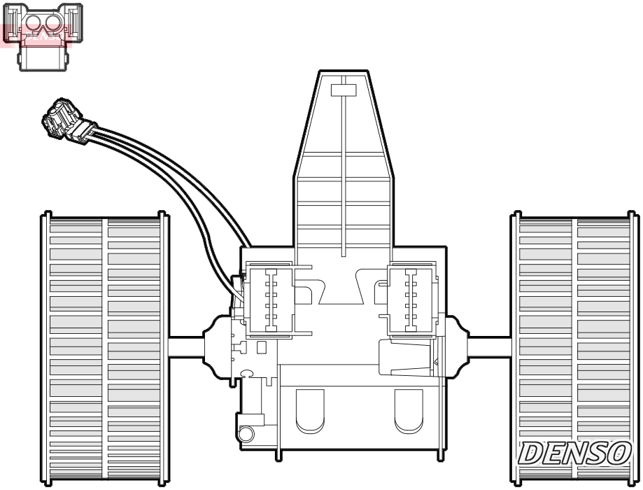 Ventilatore abitacolo DENSO DEA05009