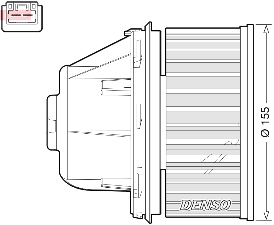 Ventilatore abitacolo DENSO DEA10053