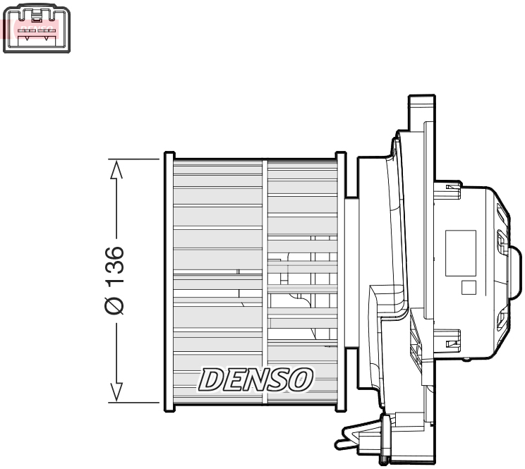 Ventilatore abitacolo DENSO DEA10055